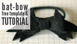 bat-bow template and tutorial